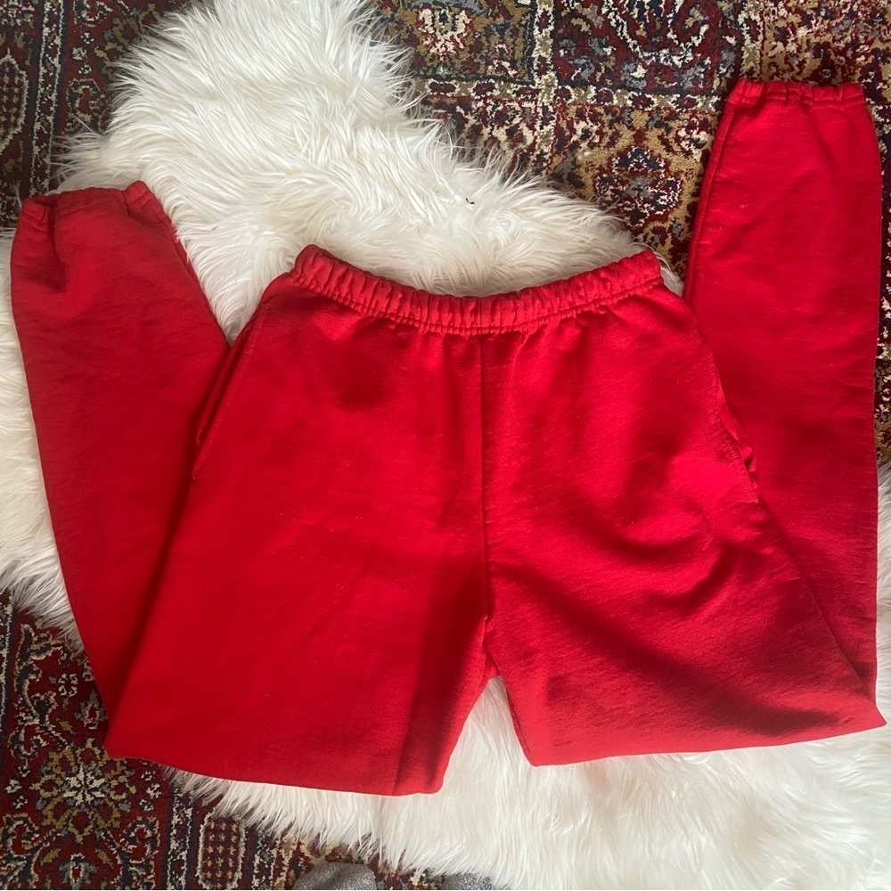 Red Jerzees Drawstrings Sweatpants